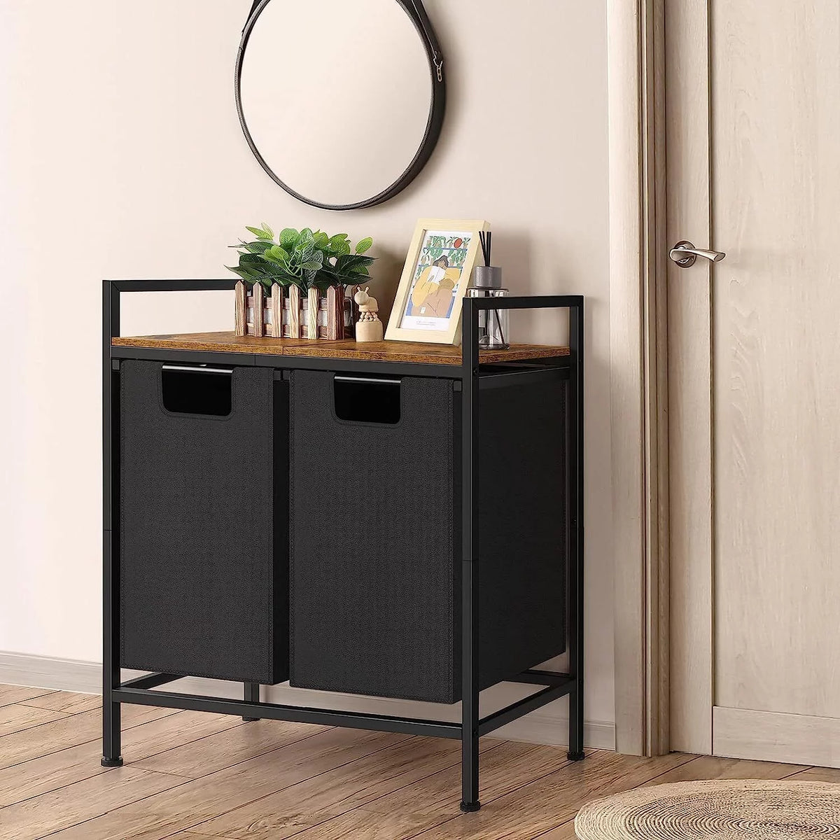 Laundry Hamper with Top Shelf V258