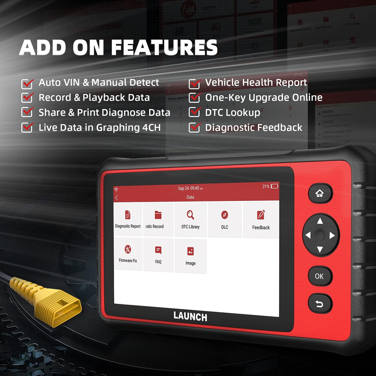7'' Touch Screen OBD2 Scanner Car Code Reader M585226