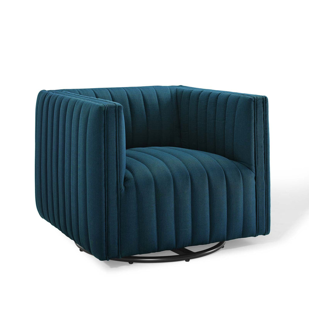 Azure Tufted Swivel Upholstered Armchair N132