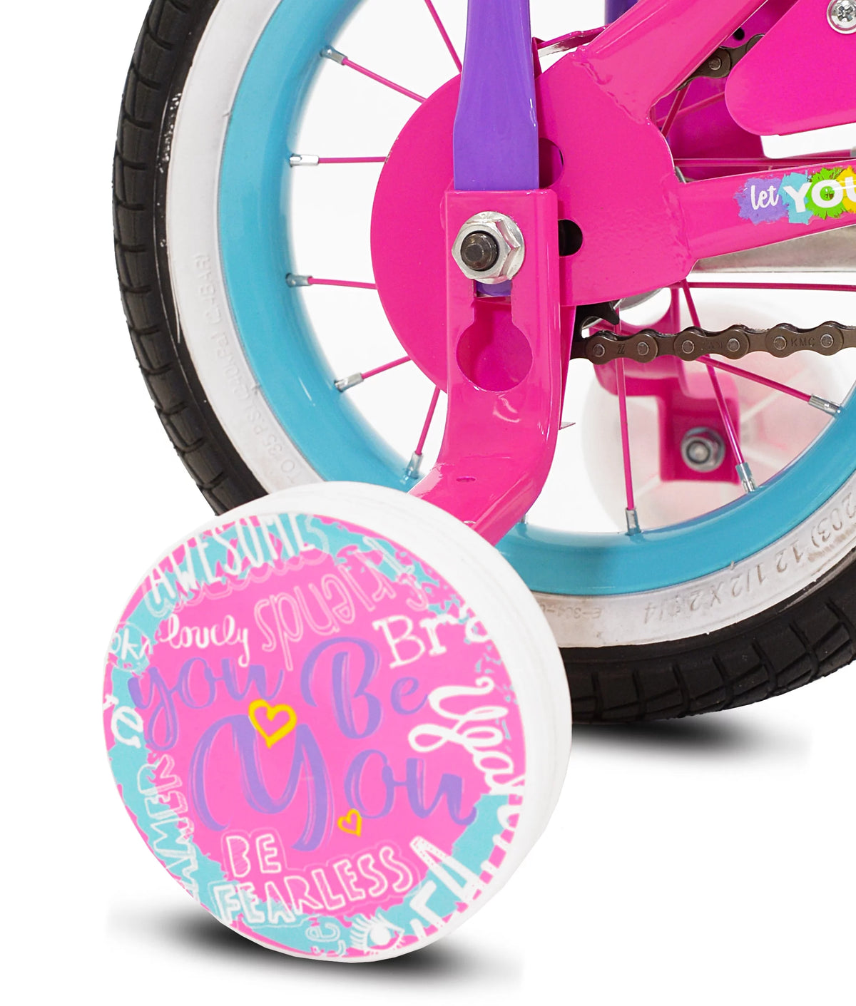 Girl's 12 in. Pink and Purple Bicycle Q5734
