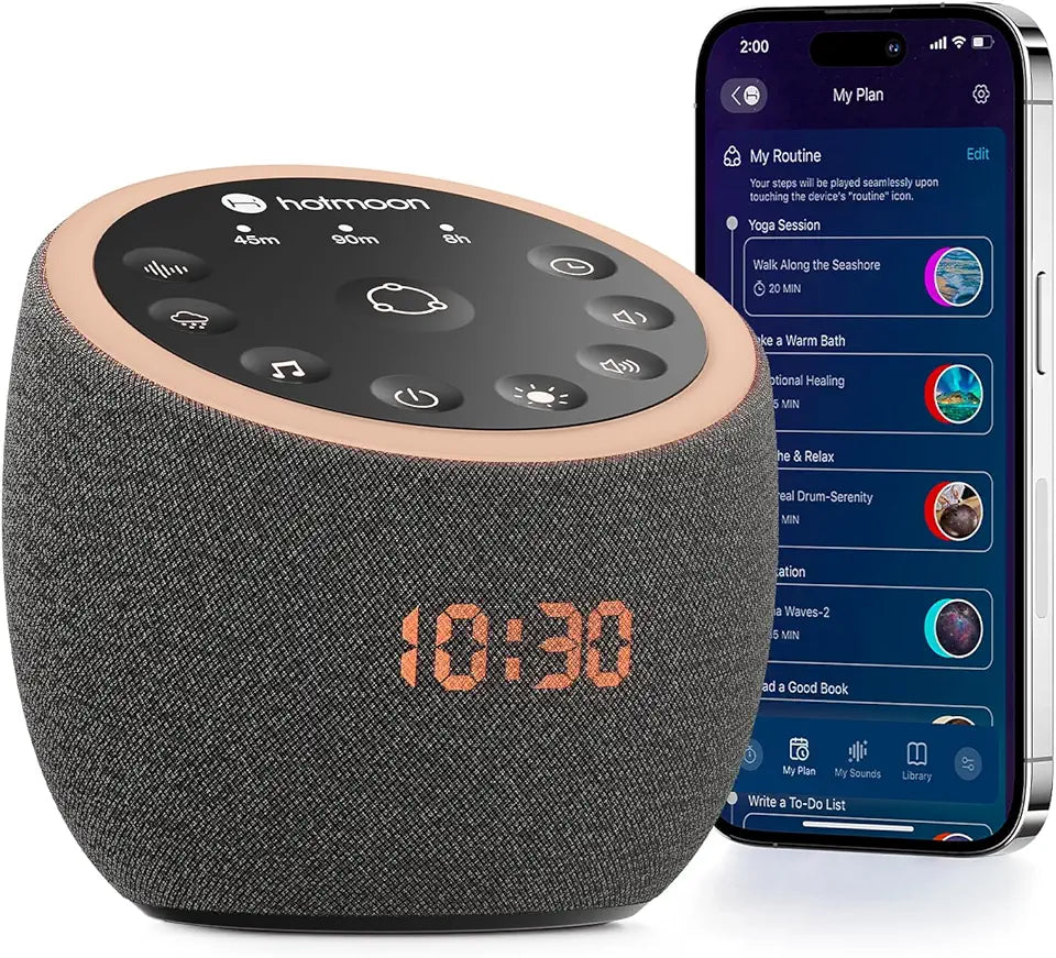 White Noise Sound Machine with Night Light and Sleeping Timer U383