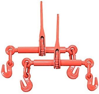 2 Pack Truck Trailer Load Binder Ratchet Chain Binder for 5/16" to 3/8" Chain U88389