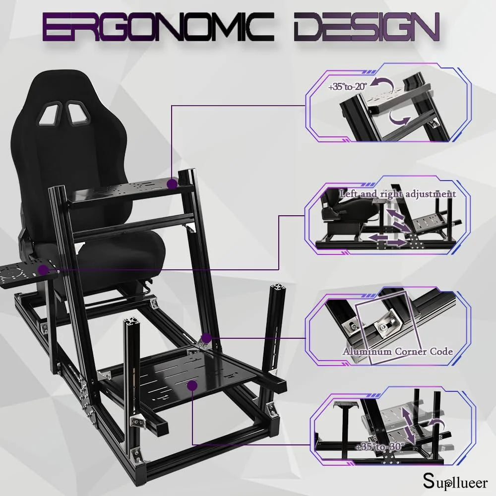 Racing Simulator Cockpit with Seat Q76266