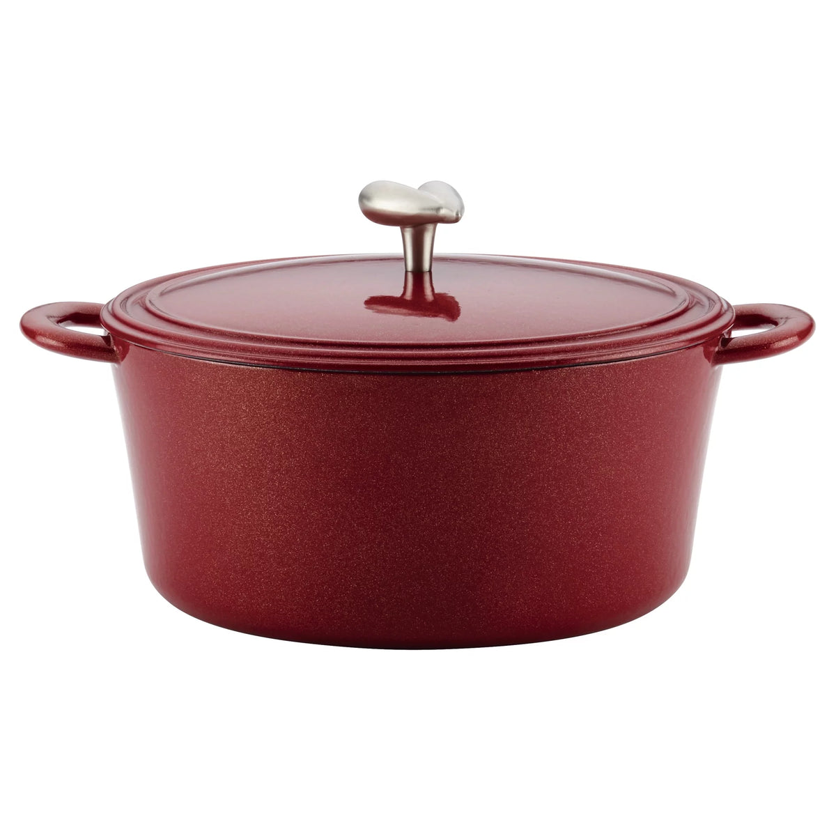 Cast Iron Enamel Covered Dutch Oven 6-Quart Sienna Red P72458