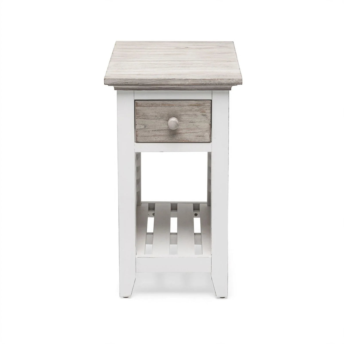 Wood Chairside Table with Drawer W630025