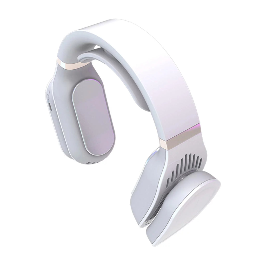 Portable Hanging Cooling Heater Air Conditioner Wearable Neck White Q64270