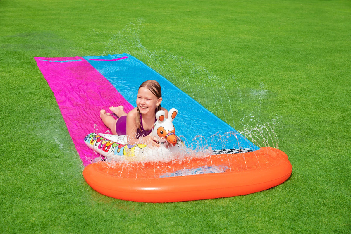 16' Double Race Water Slide with Two Surf Riders J301