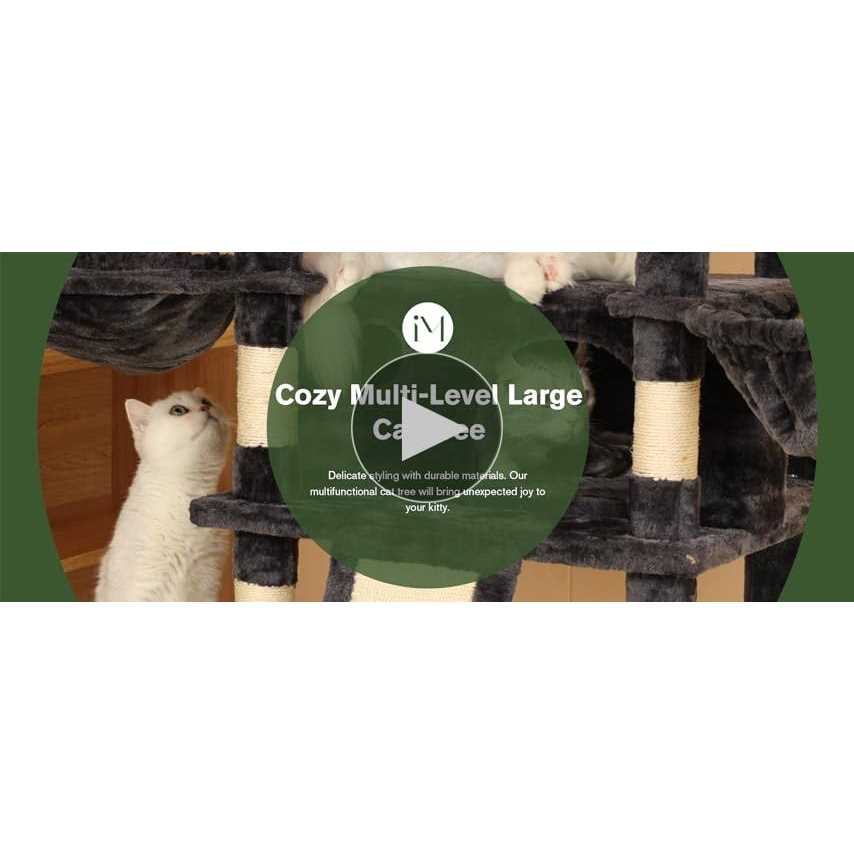 68 Inches Multi-Level Cat Tree with Cat Condo F991